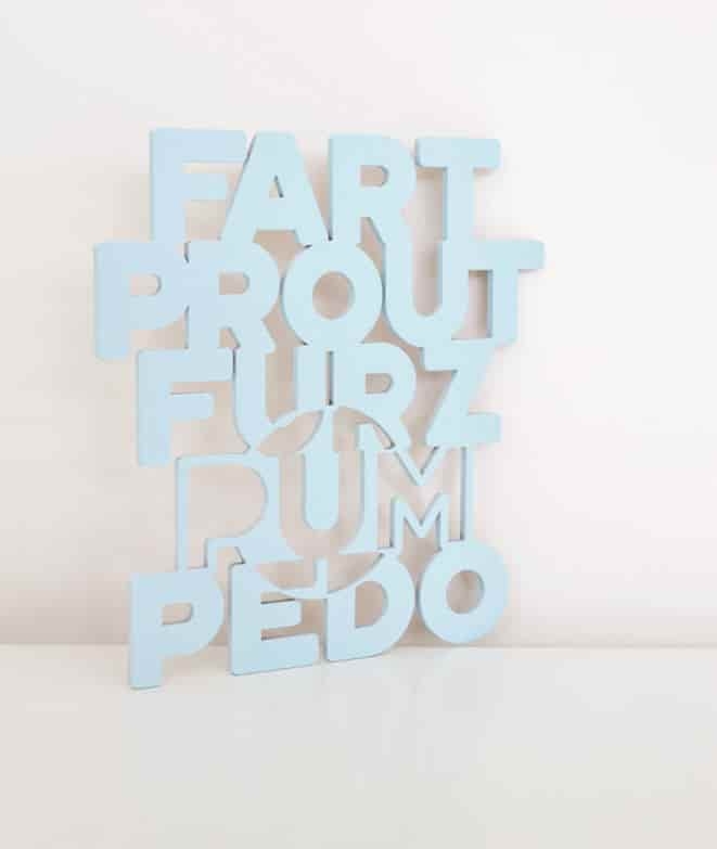 Wooden scripture FART WALL DECORATION 24,50 € Wooden scripture FART WALL DECORATION 24,50 €