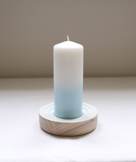 White Candleholder BOUGIE WOOGIE