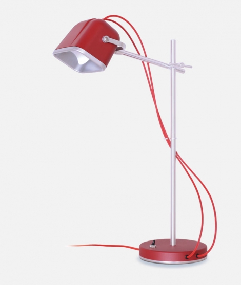 Lampe de table MOB rouge LUMINAIRES swabdesign
