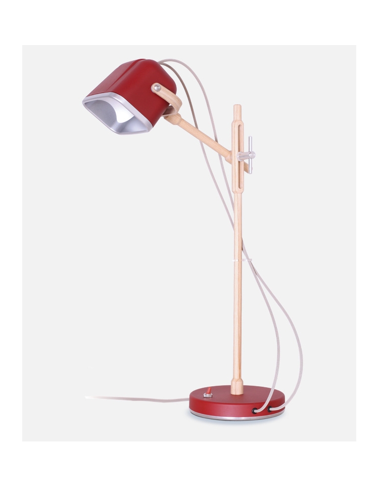 Red wooden Lamp MOB WOOD LIGHTING swabdesign