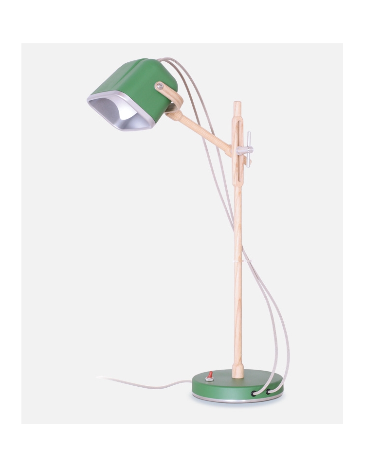 Green wooden Lamp MOB WOOD LIGHTING swabdesign