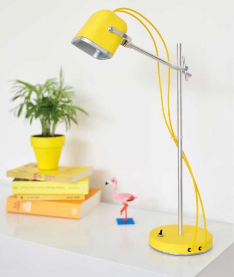 Lampe de table MOB POP jaune LUMINAIRES swabdesign