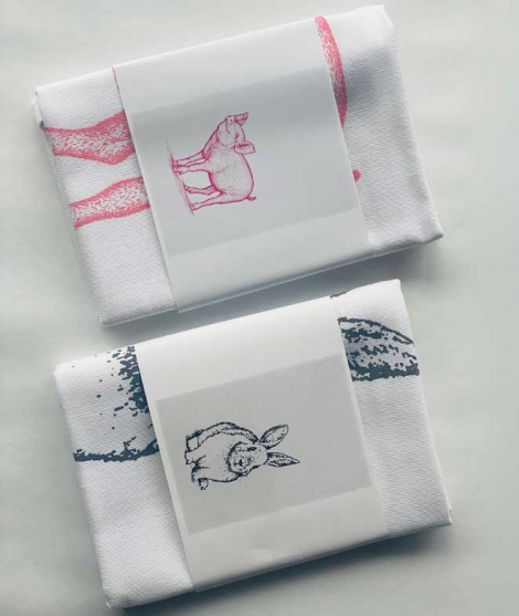 Tea towel pink pig KITCHEN 9,90 €