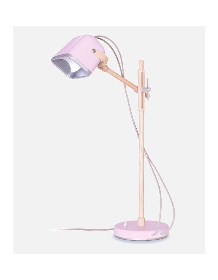 Pink wooden Lamp MOB PASTEL LIGHTING swabdesign